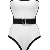 Capri Contrast One-Piece — Swimwear
