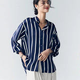 Maren Stripe Satin Blouse