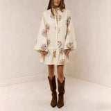The Floral Button-Down Mini Dress
