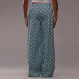 Polka Dot Wide-Leg Trouser