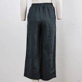 The Easy Wide Leg Linen Pant