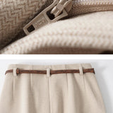 Milano Wide Leg Wool Trousers