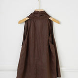 Valienne Drape Linen Vest