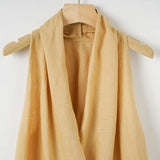 Valienne Drape Linen Vest