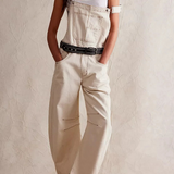 Calvia Wide-Leg Denim Overalls