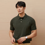 Knitted polo shirt