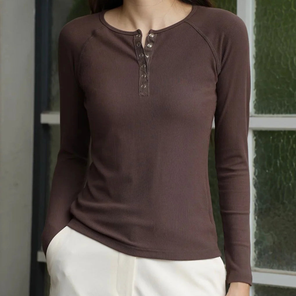 Milano Pop-Button Top