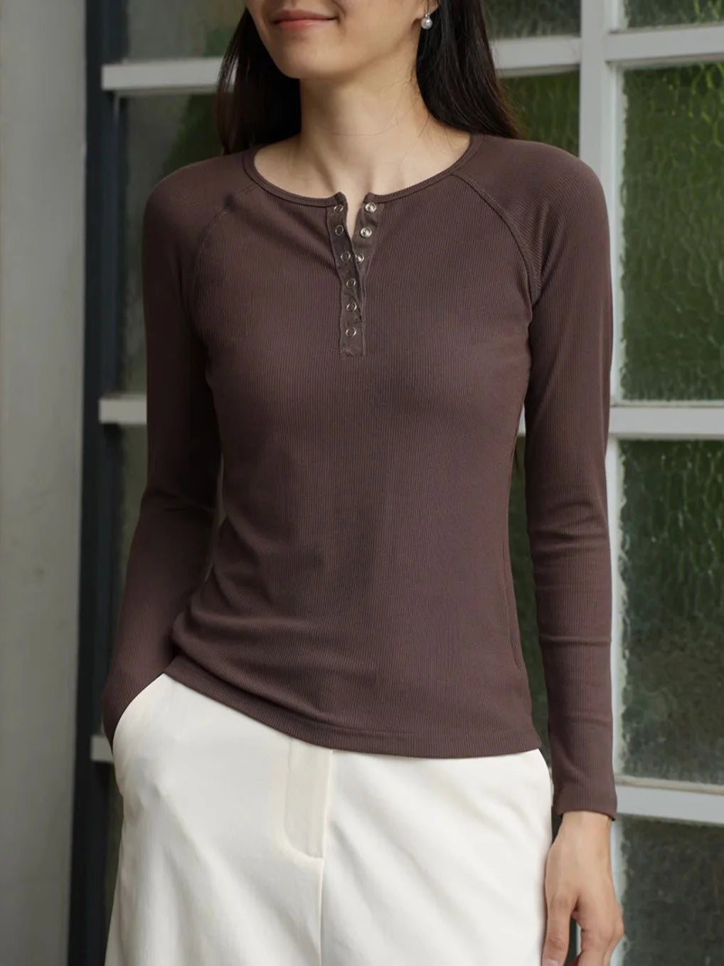 Milano Pop-Button Top