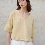 The Hemp V-Neck Boxy Top