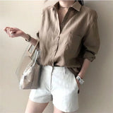 The Soft Linen Open Collar Shirt