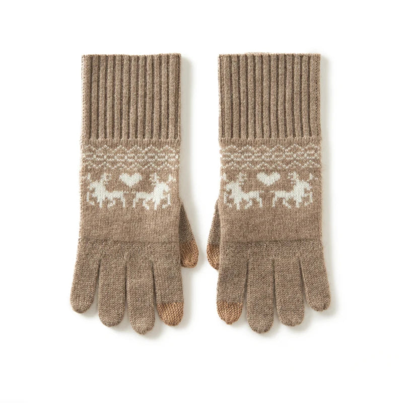 Noelle Cashmere Knit Gloves