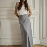 Seraphine Satin Fishtail Maxi Skirt