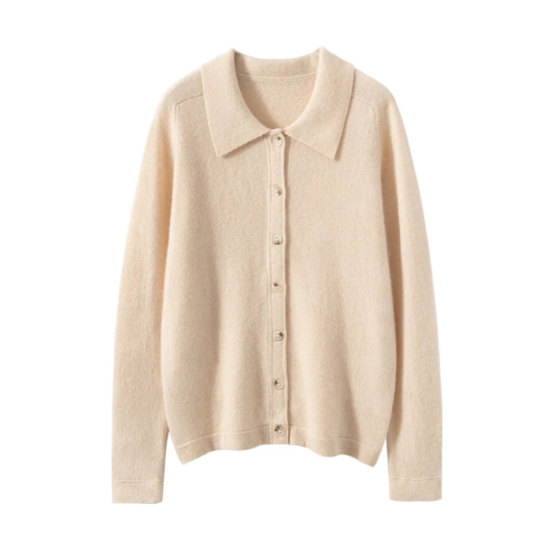 Elise Polo Cashmere Cardigan