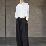 The Cropped Linen Overshirt