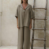 Hannah Cotton Two-Piece Set