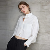 The Cropped Linen Overshirt