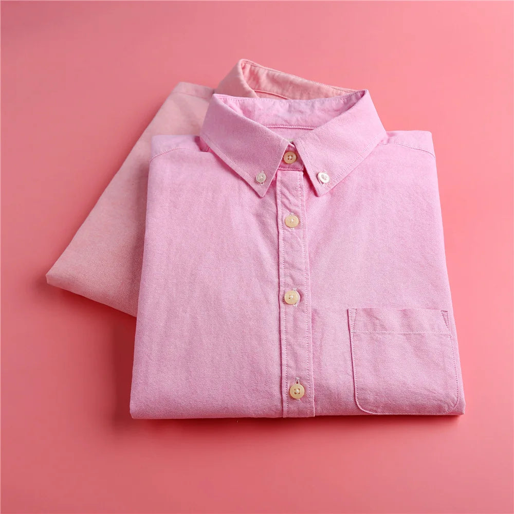 Pastel Oxford Elegant Blouses