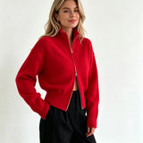 Valérie Minimalist Knit Zip Up