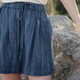 Olivia 100% Linen Summer Shorts