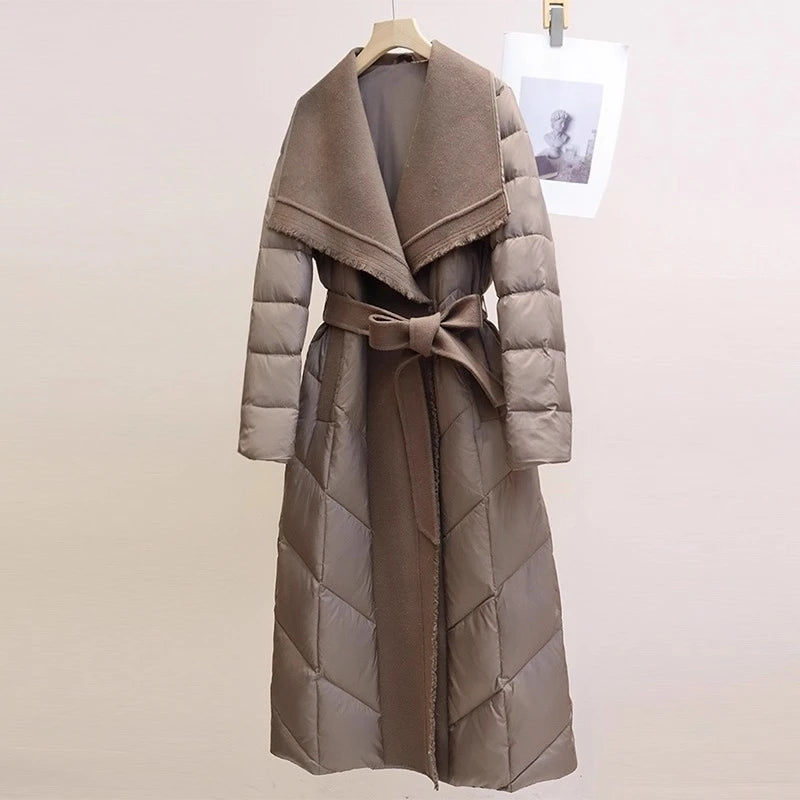 Margaux Wool-Trim Down Coat