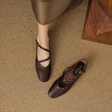 Bondi Leather Closed-Toe Flat