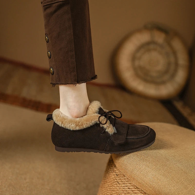 Rowan Suede Wool Moc Boots