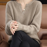 Brushed Mink Wool Pullover