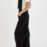 Calvia Wide-Leg Denim Overalls