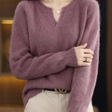 Brushed Mink Wool Pullover