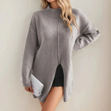 Holmstead Relaxed Turtleneck Drape Sweater