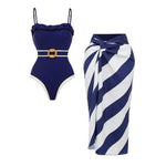 Riviera Color Block Swimsuit Set — Swimwear