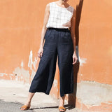 The Easy Wide Leg Linen Pant