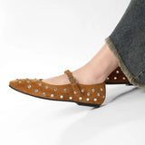Evelyn Studded Mary Janes