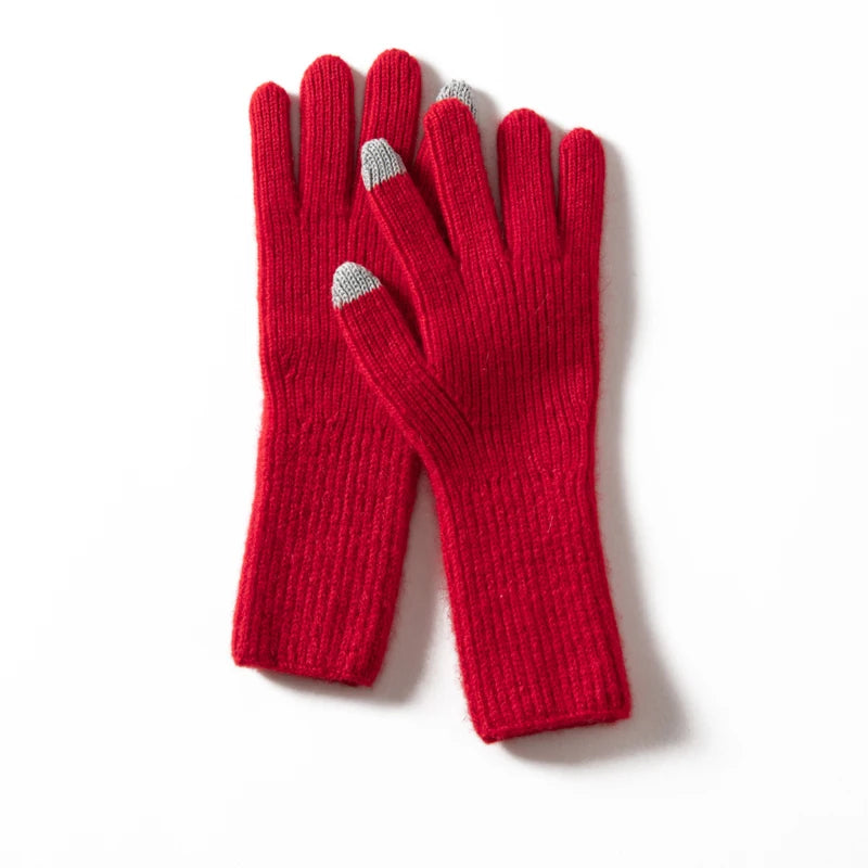 Claire Ribbed Cashmere Gloves