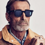 Havana Rivet Square Sunglasses in Camel — Sunglasses