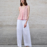The Chambray Linen Reversible Vest