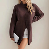 Holmstead Relaxed Turtleneck Drape Sweater