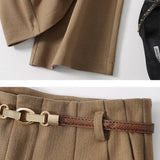 Milano Wide Leg Wool Trousers