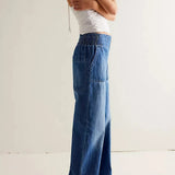 Audrey Wide-Leg Denim Jeans