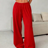 Women's Wide Leg Jogger Pants Drawstring Loose Fit