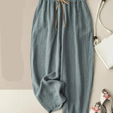 The Chambray Linen Tapered Pant