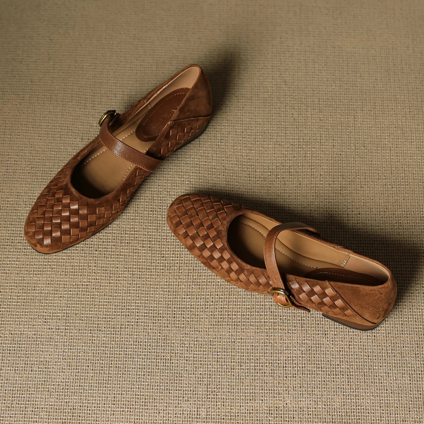 The Woven Suede Mary Jane