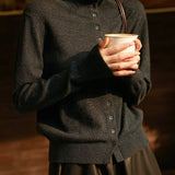 Vercelli Cashmere Button Sweater