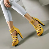 Lacey Strapped Platform Heels