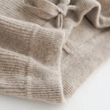 Wool Knitted Wide Leg Pants