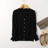 Céline V-Neck Cashmere & Silk Cardigan