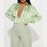 Delaney Satin Stripe Shirt