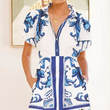Kelsey Linen Floral Two-piece Dress