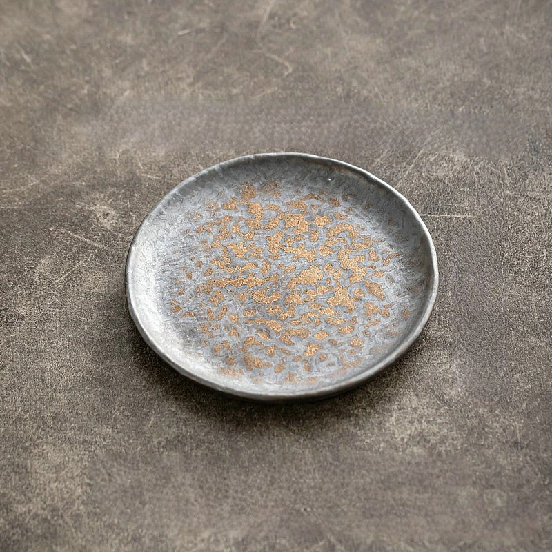 Stoneware Hammered Plates