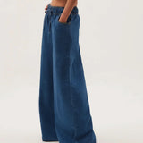 Monaco Drawstring Wide-Leg Jean